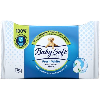 BABYSOFT MOIST TOILET TISSUE 4