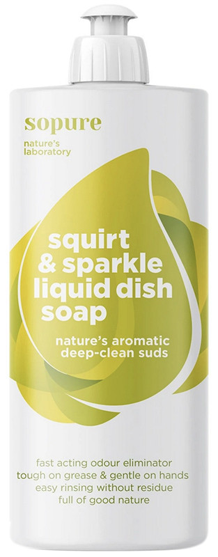 SOPURE SQUIRT&SPARKLE LIQ DISH SOAP 1L