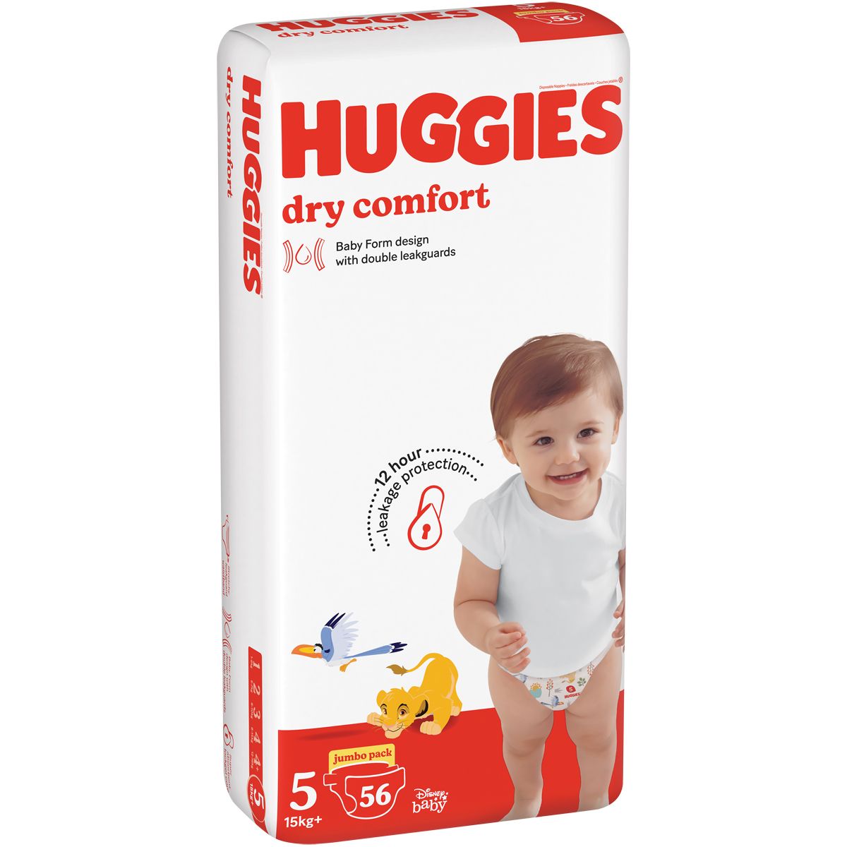 Huggies Dry Comfort Size 5 Junior Nappies 56 Pack