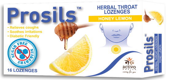 Prosils Herbal Throat Honey Lozenges 16 Pack