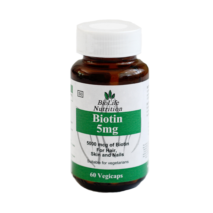 Biolife Biotin 5mg Capsules 60