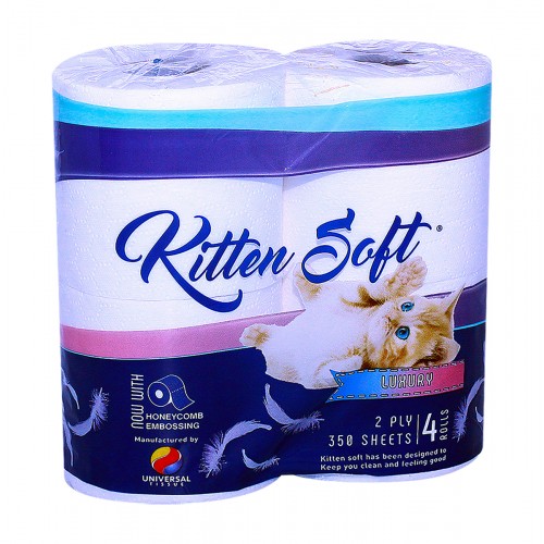 Kitten Soft Toilet Paper 2 Ply 4 Rolls
