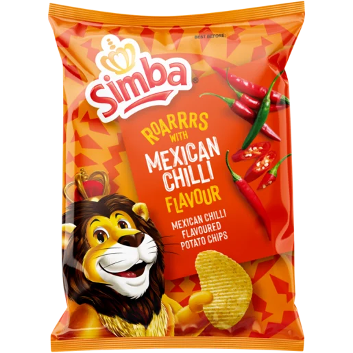Simba Chips Mexican Chilli Flavoured 36g