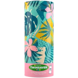 Twinsaver Facial Tissue 2-Ply Tube 80 Sheets