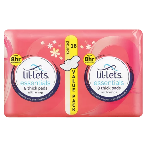 Lil-Lets Eco Pads Scented 16 Pack