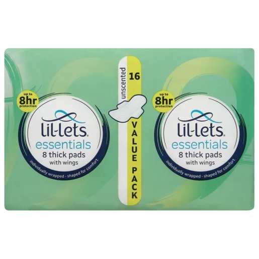 Lil-Lets Eco Pads Unscented 16 Pack