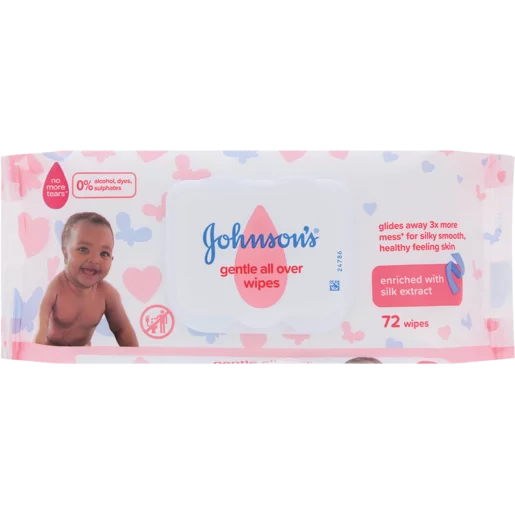 Johnson's Gentle Wipes 72