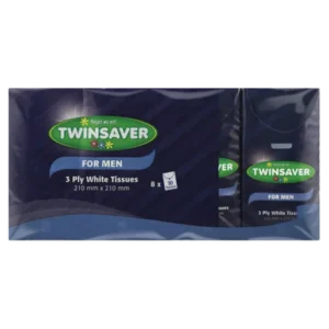Twinsaver Men's Tissue 3-Ply White 8 Pack