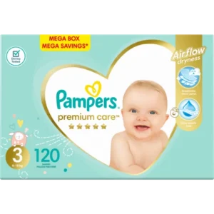 Pampers Premium Care Size 3 120 Nappies