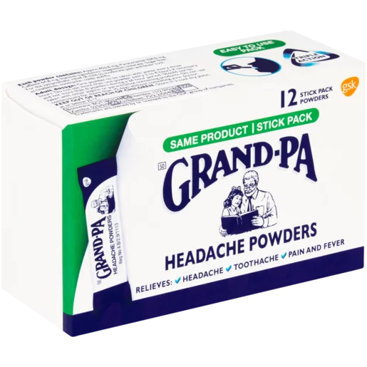 Grandpa Headache Powder Sticks 12 Pack