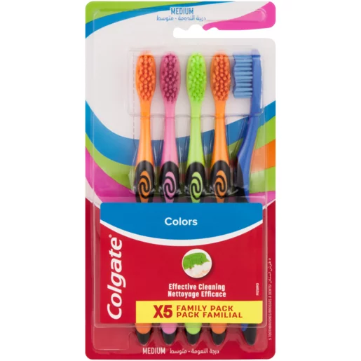 Colgate Toothbrush Colours 5 Pack