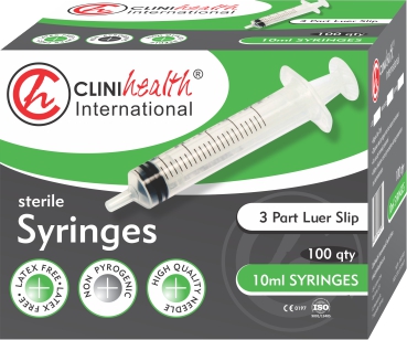 Clinihealth 3-Part Syringe 10ml