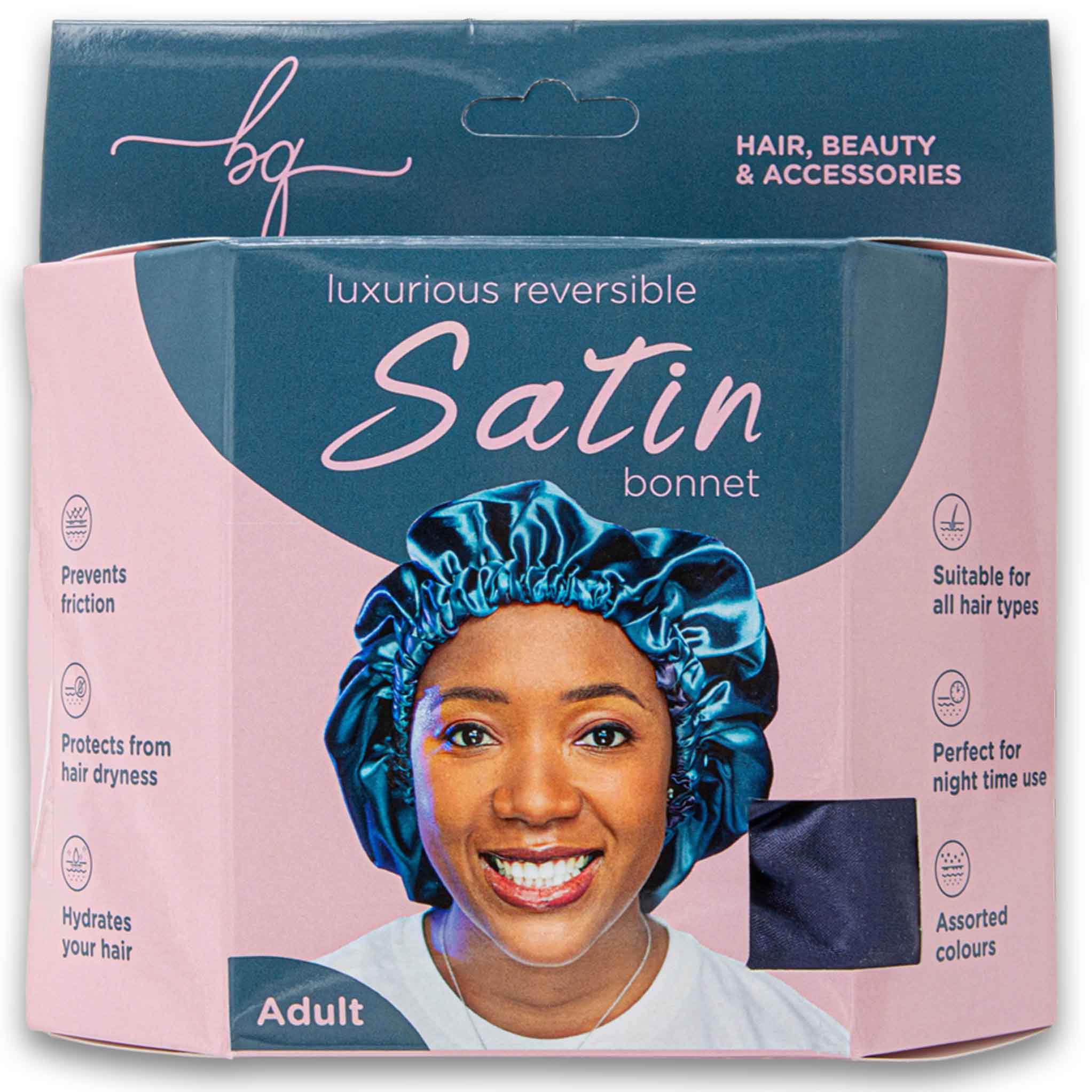 Bonnet Queens Satin Navy Blue