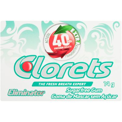 Clorets Eliminator Sugar Free 14g