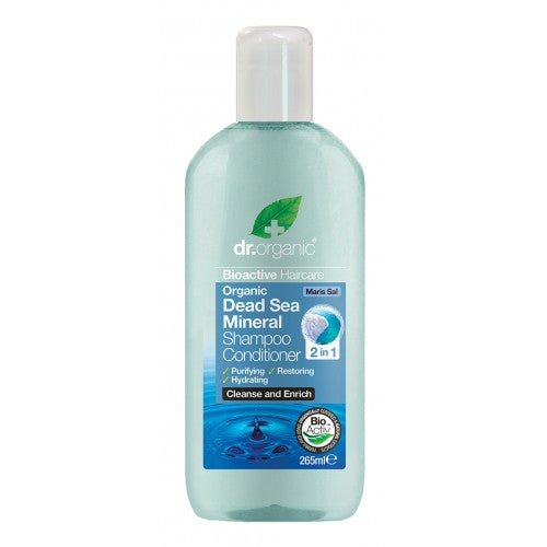 Dr Organic Dead Sea Minerals Shampoo & Conditioner 265ml
