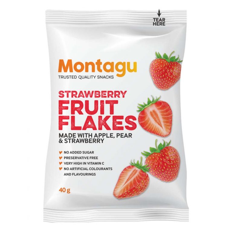 Montagu Fruit Flakes Strawberry 40g