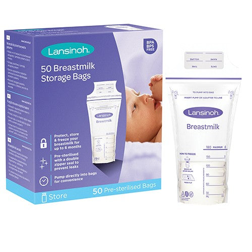 Lansinoh Breast Milk Storage Bags 50 Pack