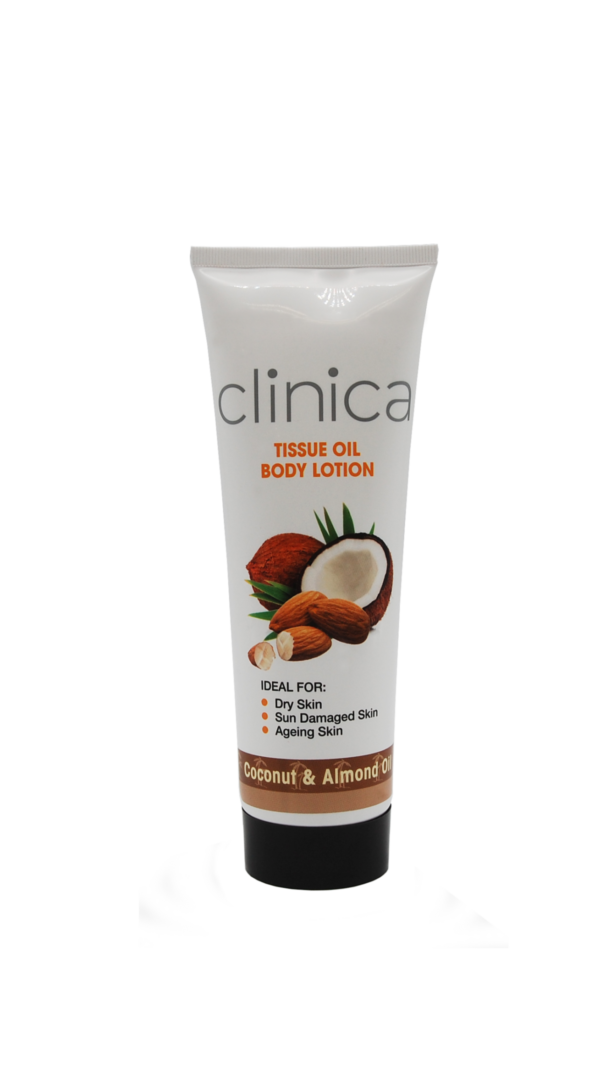Clinica Tissue Oil Body Lotion Coconut & Almond 250g
