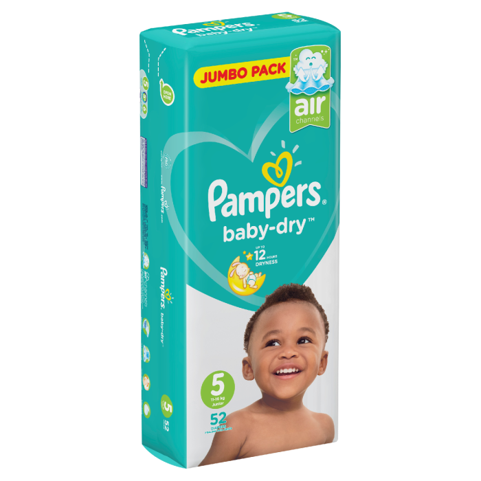 Pampers Active Baby Junior Size 5 Joint Pack 52