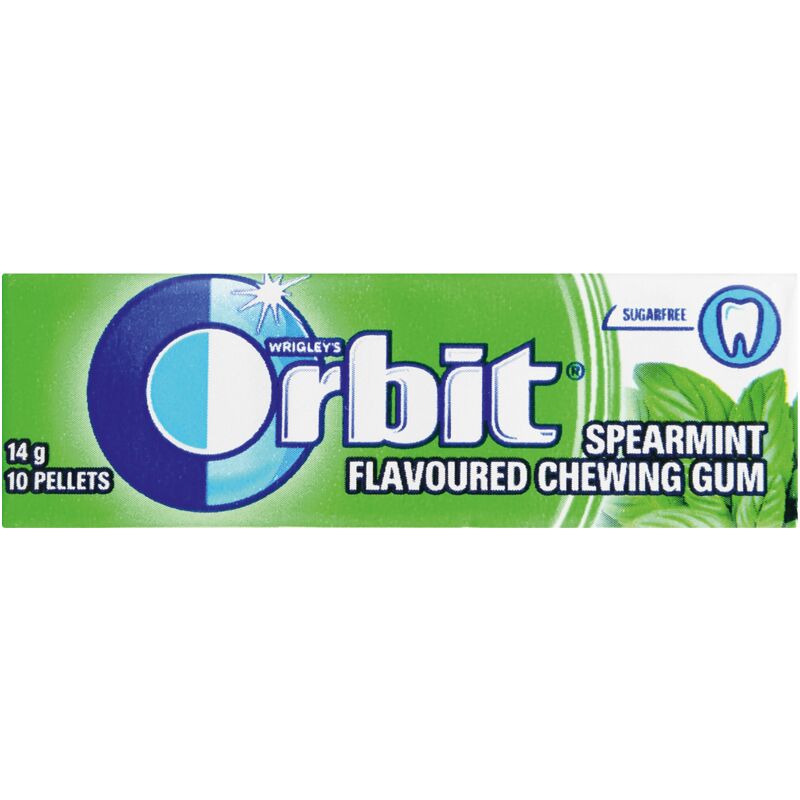 Orbit Spearmint Sugar-Free Gum 10 Pieces