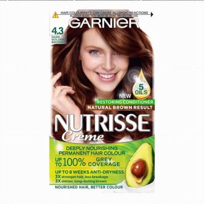 Garnier Nutrisse Permanent Hair Dye 4 Cocoa Dark Brown