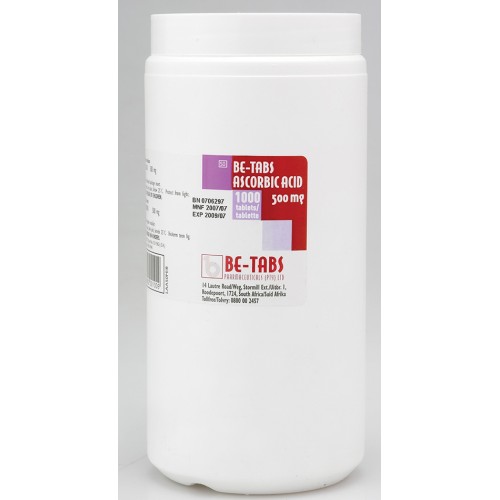 Ascorbic Acid 500 Milligrams Tablets 1000 Pack