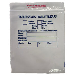 Plastic Printing Tablets White/Blue 110x120mm 1000 Pack