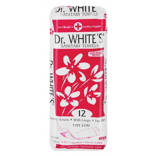 Dr White's Sanitary Towels With Loops 12