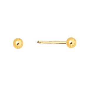 Studex 3mm Baby Ball Gold Plated Short Post Earring