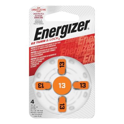 Energizer Hearing Aid Batteries Size 13 Pack of 4