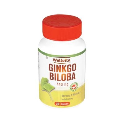 Wellvita Ginkgo Biloba 440mg Capsules 30