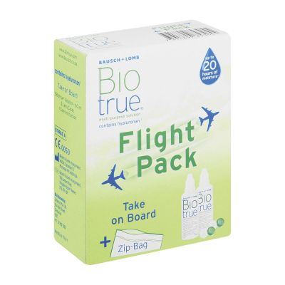 Biotrue Flight Pack Contact Lens Solution 2 x 60ml
