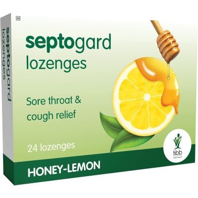 Tibb Septogard Honey and Lemon Lozenges 24 Pack
