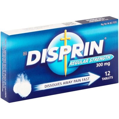 Disprin Regular Tablets 300mg - 12 Pack