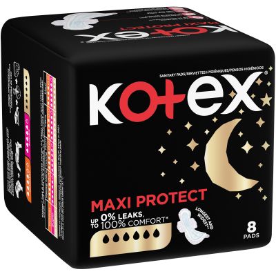 Kotex All-Nighter Maxi Winged Pads 8