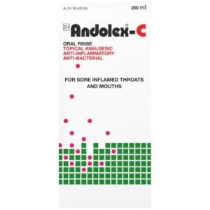 Andolex-C Oral Rinse 22.5mg/15ml - 2 Pack