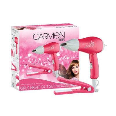 Carmen Girls Night Out Gift Set with Hair Dryer