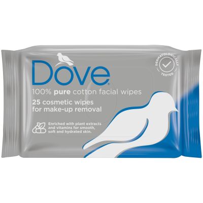 Dove Cosmetic Wipes 25 Pack