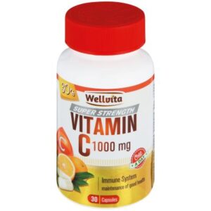 Wellvita Vitamin C 1000mg Capsules 30