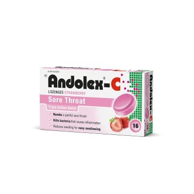 Andolex-C Strawberry Lozenges 16