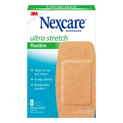 Nexcare Waterproof Plasters 8 Count Knee and Elbow