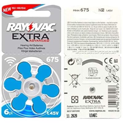 Rayovac Hearing Aid Battery 675 6 Pack