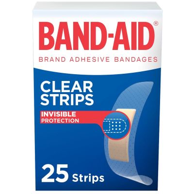 Band-Aid Clear Strips Plasters 25 Pack