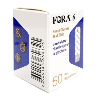 Fora 6 Blood Glucose Test Strips 50