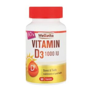 Wellvita Vitamin D3 1000IU Tablets 60