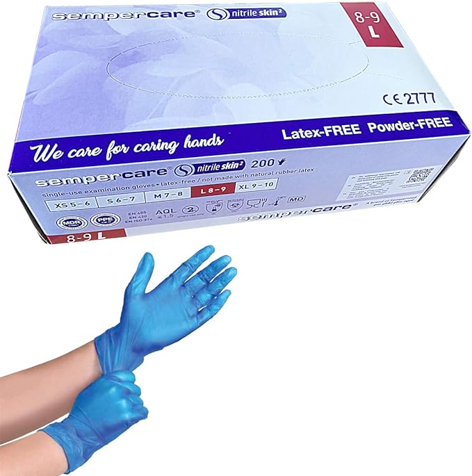 Nitrile Exam Glove Large Blue