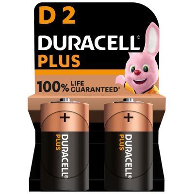 Duracell Plus Power D Batteries 2 Pack