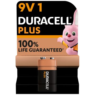 Duracell Plus Power 9V Batteries 2 Pack
