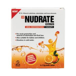 Nudrate Citrus Sachet 5.3g Electrolyte Supplement