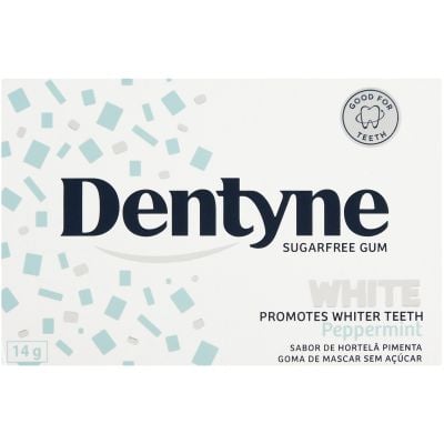 Dentyne Sugar Free White Peppermint 14g